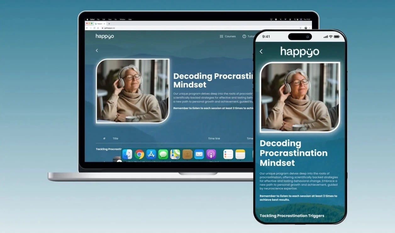 Graphic explaining how the Happyo program works